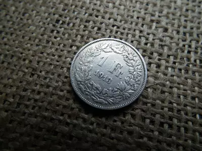 Svájc , ezüst 1 frank 1913 B , franc