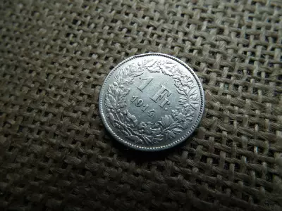 Svájc , ezüst 1 frank 1914 B , franc