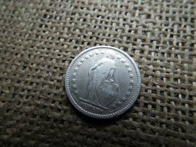 Svájc , ezüst 1 frank 1920 B , franc