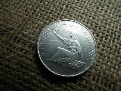 Olaszország , ezüst 500 líra 1961 , lire 