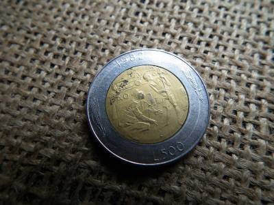 San Marino 500 lira 1982 , lire , líra , Az éhség elleni küzdelem; FAO