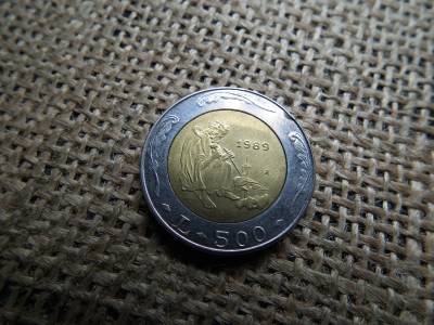 San Marino 500 lira 1989 , lire , líra , A szent kőműves Marino