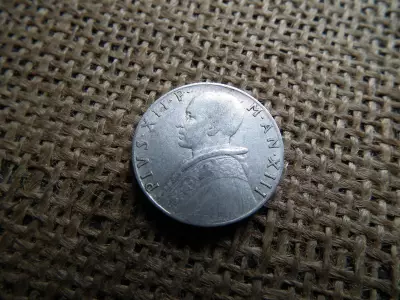 Vatikán , 10 lira 1951 , líra , lire XII. Pius
