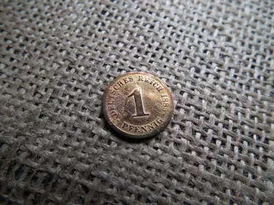 Birodalmi 1 pfennig 1885 J  , ritkább
