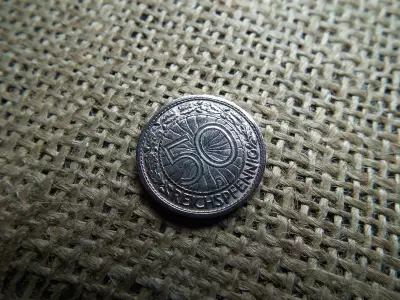 Birodalmi 50 pfennig 1927 J 