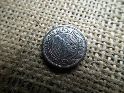 Birodalmi 50 pfennig 1927 J 