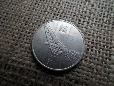 Jugoszlávia , 10 dinara 1983 , dinár   - Neretvai csata