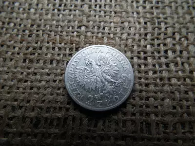 Lengyelország , ezüst  2 zloty 1934 , Zlotys Polonia 