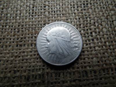 Lengyelország , ezüst  5 zloty 1933 , Zlotys Polonia 