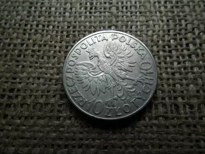 Lengyelország , ezüst  10 zloty 1932 , Zlotys Polonia 
