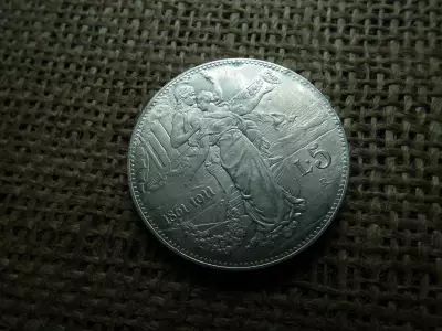 Olaszország ezüst 5 líra 1911 utánveret , Lire 1911 - Victor Emmanuel III , Királyság évfordulója