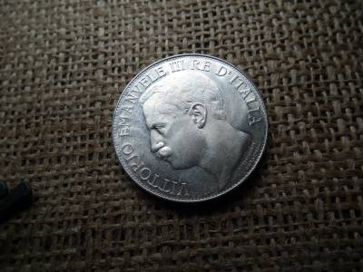 Olaszország ezüst 5 líra 1911 utánveret , Lire 1911 - Victor Emmanuel III , Királyság évfordulója