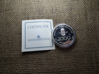 Ezüst 2000 forint 1997 PP + certi 