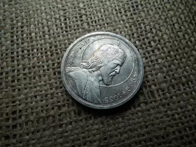 Ezüst 5 pengő 1938 ,  Szent István