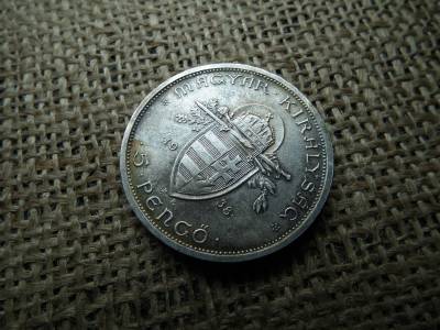Ezüst 5 pengő 1938 ,  Szent István