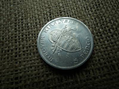 Ezüst 5 pengő 1938 ,  Szent István