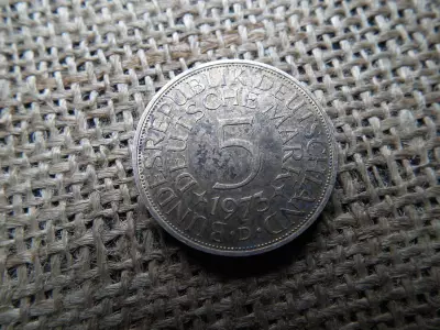 Ezüst 5 márka 1973 D 