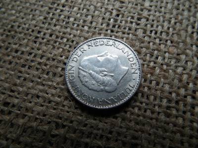 Hollandia , ezüst 1 gulden 1963