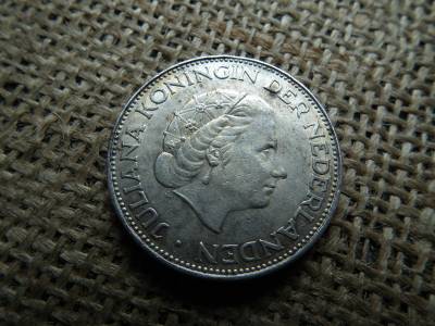Hollandia , ezüst 2 1/2 gulden 1963