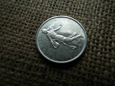 Franciaország , ezüst 5 frank 1962 , francs 