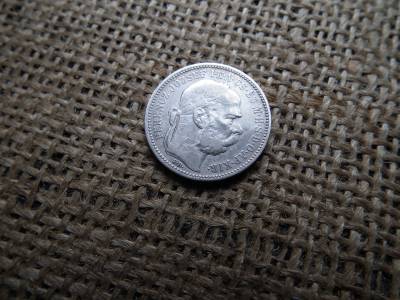 Ezüst 1 korona 1893 KB 