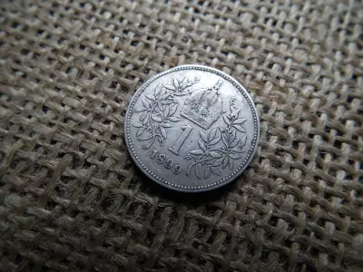 Ezüst 1 korona 1899 , corona 
