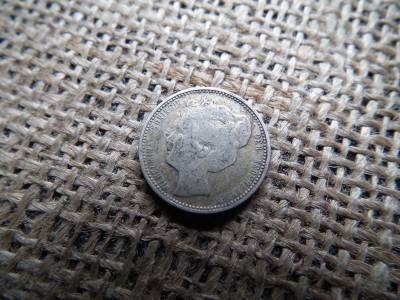 Hollandia , ezüst 25 cent 1903 , cents 