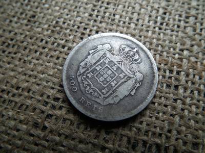 Portugália , ezüst 500 reis 1856 , Pedro V