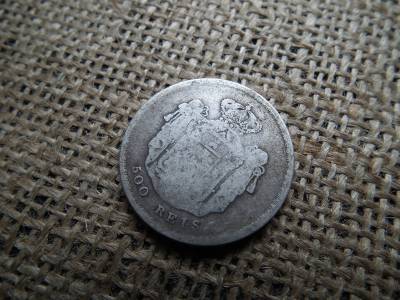 Portugália , ezüst 500 reis 1856 , Pedro V