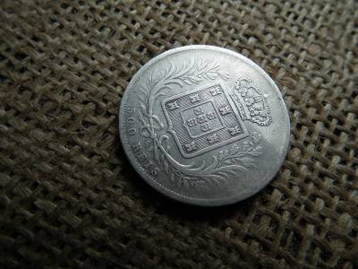 Portugália , ezüst 500 reis 1868