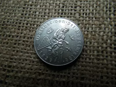 Ezüst 2 schilling 1930 , Walther von der Vogelweide