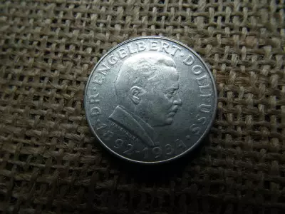 Ezüst 2 schilling  1934 , Engelbert Dollfuss halála