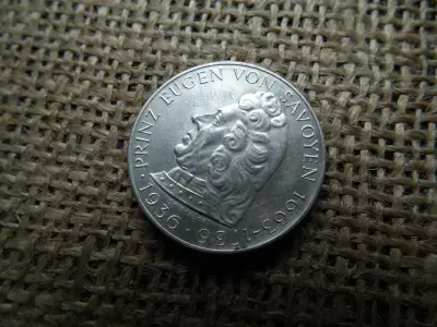 Ezüst 2 schilling 1936 ,  Savoyai Jenő herceg