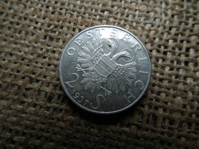 Ezüst 2 2 Schilling 1937 ,  Szent Károly templom