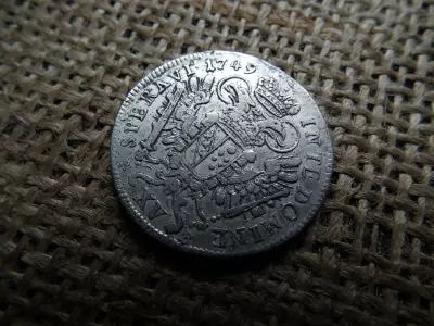 Ferenc , ezüst XV krajcár 1749 KB , 15 kreuzer 