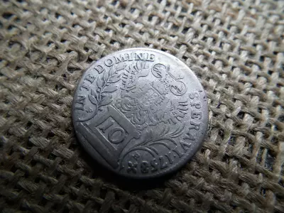 Ferenc , ezüst 10 krajcár 1758 