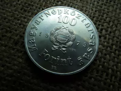 Petőfi , ezüst 100 forint 1973 BU 