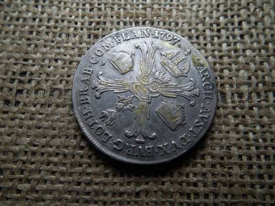 Ferenc , ezüst 1 tallér 1797 B , thaler 