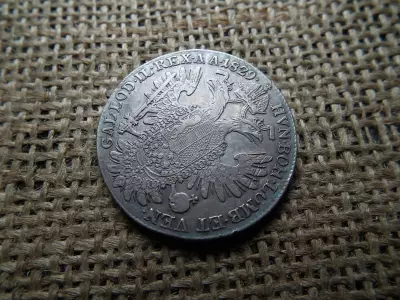 Ferenc , ezüst 1/2 tallér 1829 A  , thaler 
