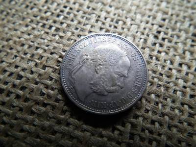 Ezüst 1 korona 1893 KB , így ritka ! 