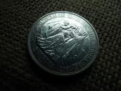 Ezüst 5 korona 1907 KB , Koronázási 