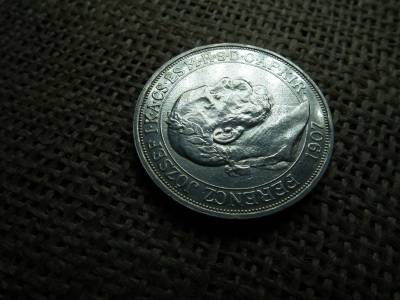 Ezüst 5 korona 1907 KB , Koronázási 