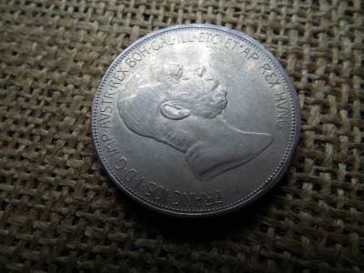 Ezüst 5 corona 1908 , korona , jubileumi 