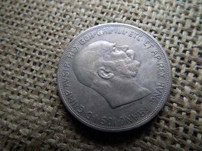 Ezüst 5 corona 1909 , korona , schwartz fej 