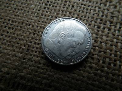 Birodalmi ezüst 2 márka 1936 G , ritka !  reichsmark