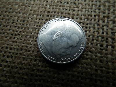 Birodalmi ezüst 2 márka 1936 D , ritka !  reichsmark