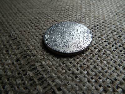 Oszmán Birodalom , ezüst 1/2  Zolota 1115 , 1704 ! – Ahmed III Kostantiniyye