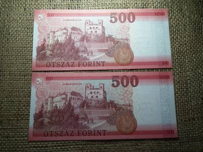 500 forint 2018 EC , 2 db sorszámkövető , UNC