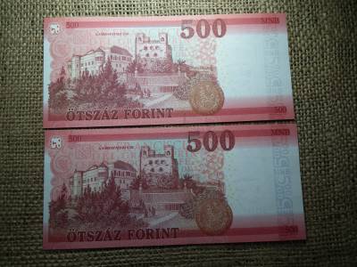 500 forint 2022 EP , 2 db sorszámkövető , UNC