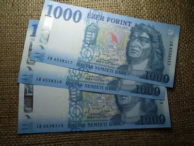 1000 forint 2021 JH , 3 db sorszámkövető  UNC